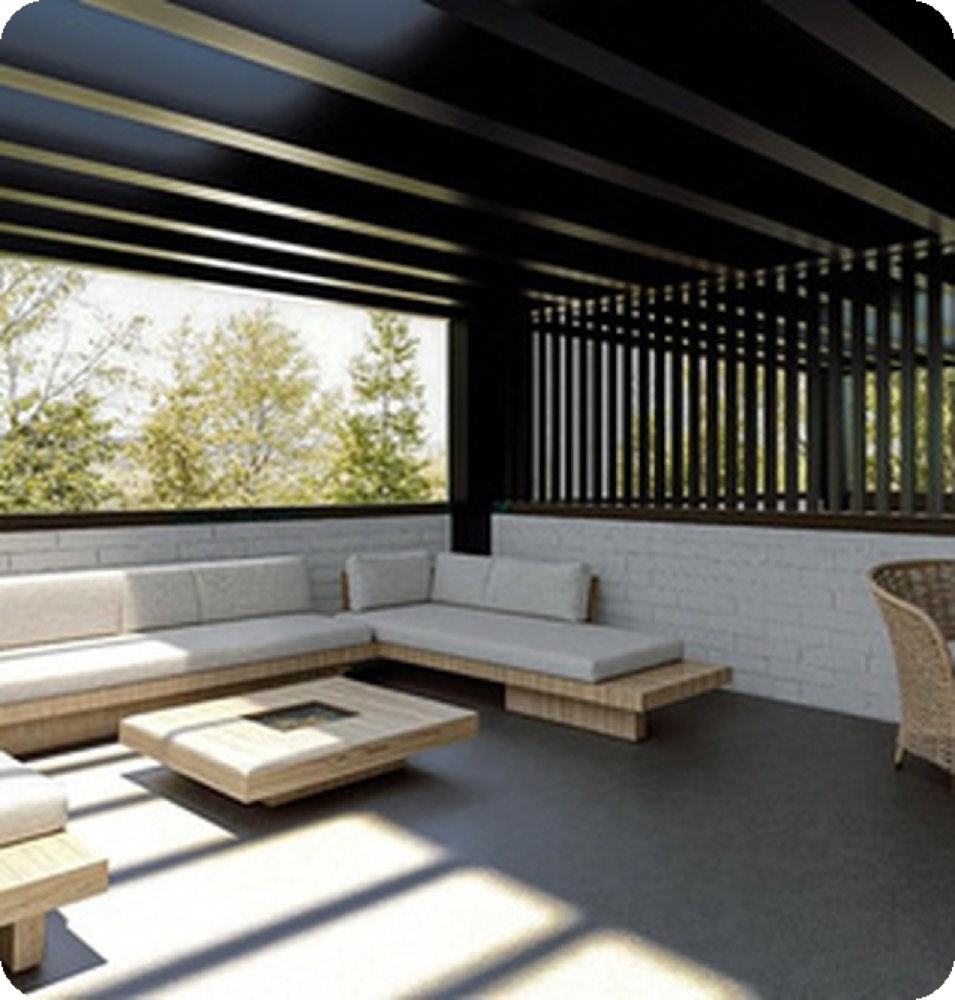 “The SAMO IX” — rooftop deck lounge